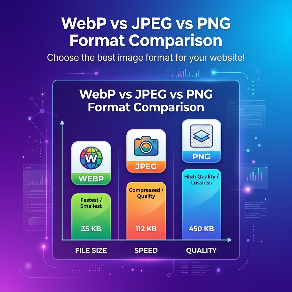 WebP vs JPEG vs PNG — Which Format Should You Use?