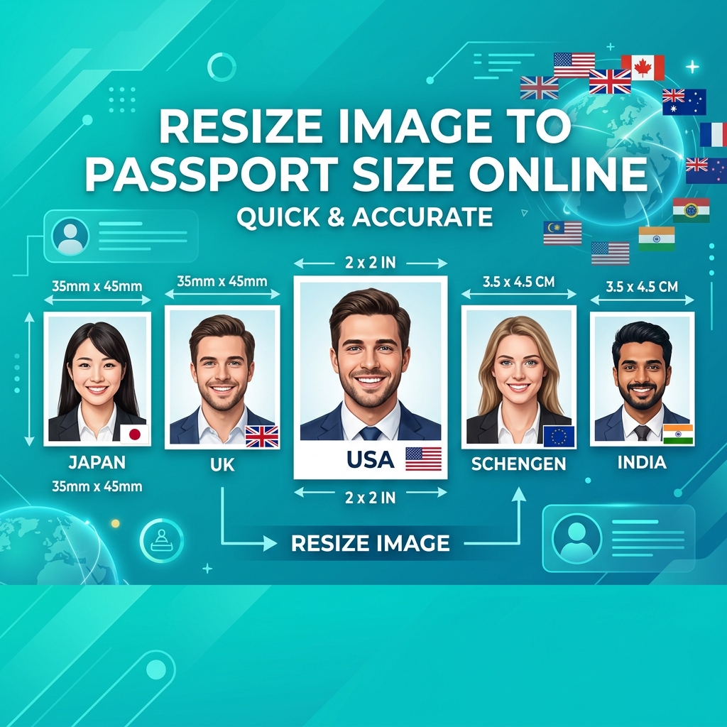 How to Resize Image to Passport Size Online (3.5cm × 4.5cm) — Free