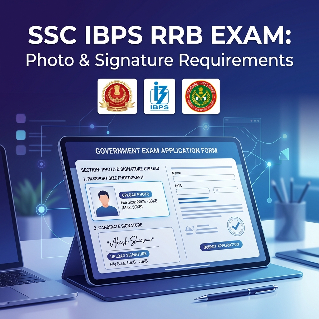 SSC, IBPS, RRB Photo & Signature Size Requirements (2026 Guide)